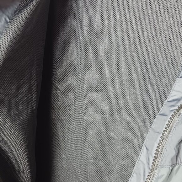 Nike Mens  Hooded Windbreaker Jacket Lightweight Zip-Up With Logo Black/ Gray - Picture 6 of 14